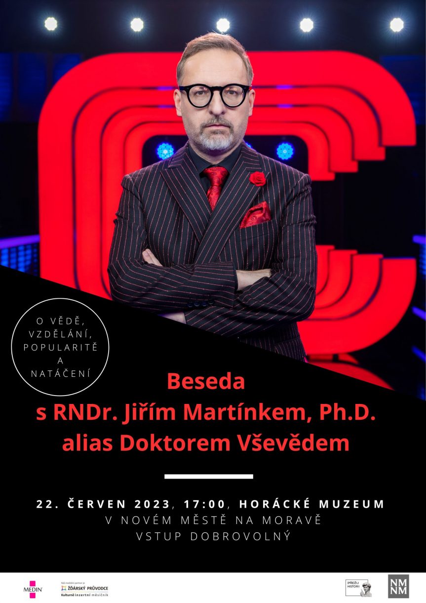 Beseda s RNDr. Jiřím Martínkem, Ph.D. alias Doktorem Vševědem z pořadu Na lovu – PŘESUNUTO DO KD