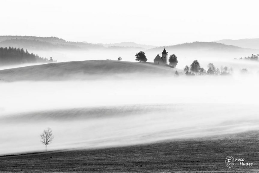 Fotografie zimních krajin Jiřího Hudce